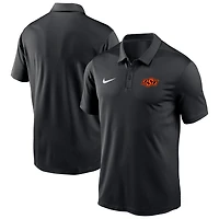 Men's Nike Black Oklahoma State Cowboys Victory Solid Performance Polo