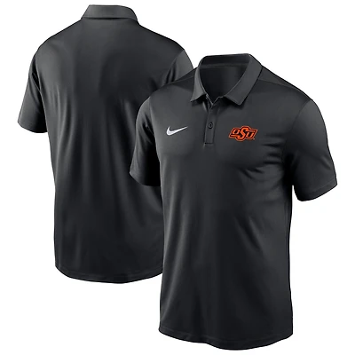 Men's Nike Black Oklahoma State Cowboys Victory Solid Performance Polo
