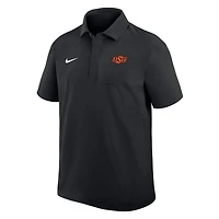 Polo tissé Nike noir des Cowboys de l'Oklahoma State pour homme