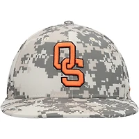 Men's Nike Camo Oklahoma State Cowboys Aero True Baseball Performance Fitted Hat