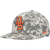 Men's Nike Camo Oklahoma State Cowboys Aero True Baseball Performance Fitted Hat