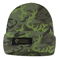 Bonnet en tricot à revers Nike Camo Oklahoma State Cowboys Military Pack pour homme