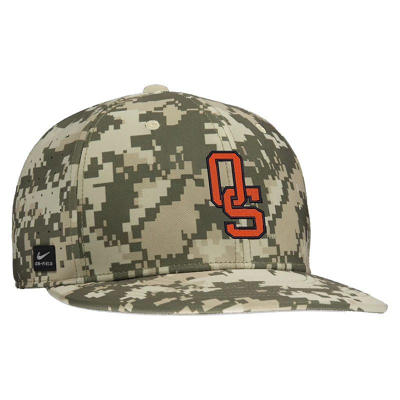 Men's Nike Digital Camo Oklahoma State Cowboys On-Field Baseball Performance Fitted Hat
