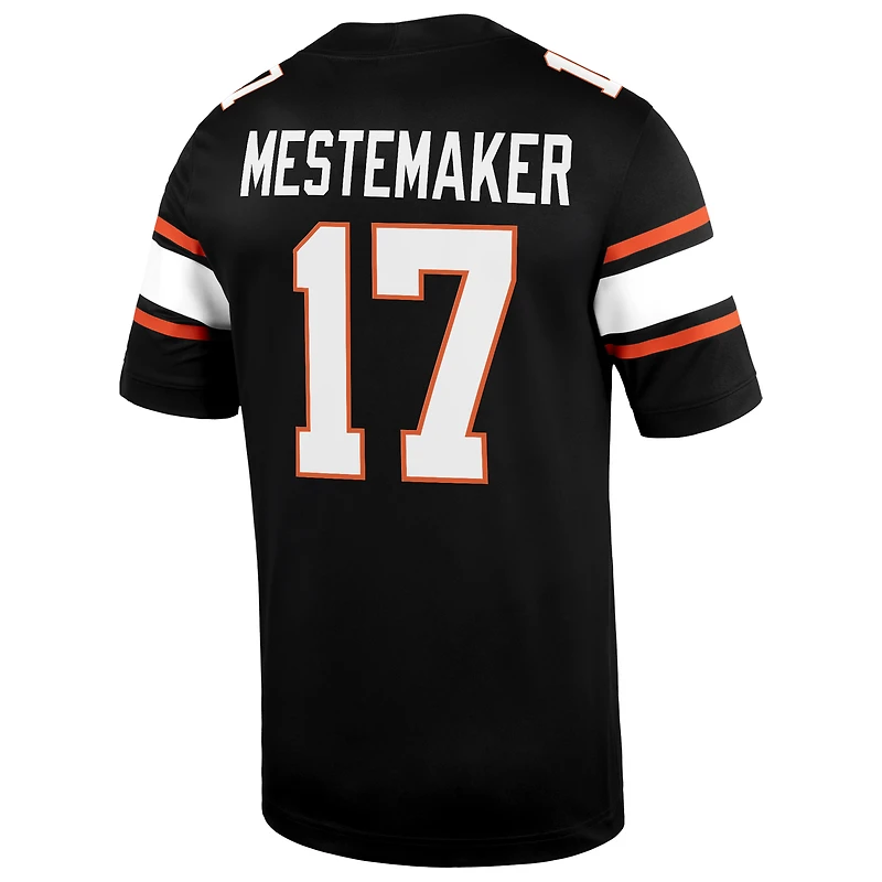 Maillot alternatif noir Nike Drew Mestemaker des Oklahoma State Cowboys pour homme