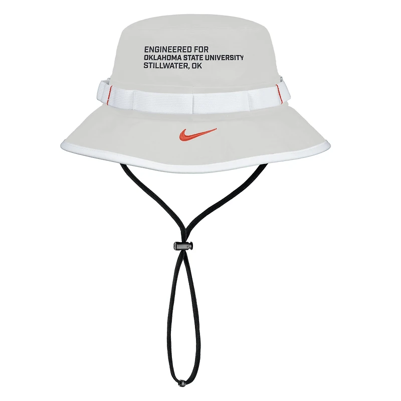 Men's Nike Gray Oklahoma State Cowboys 2025 On-Field Boonie Performance Bucket Hat