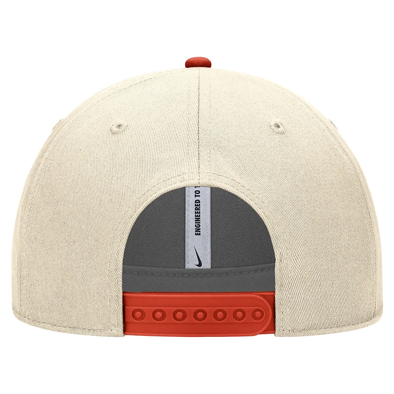 Men's Nike Natural Oklahoma State Cowboys Vintage Rise Dri-FIT Adjustable Hat