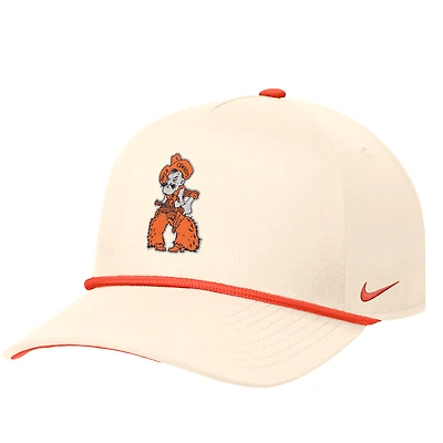 Men's Nike Natural Oklahoma State Cowboys Vintage Rope Rise Adjustable Hat