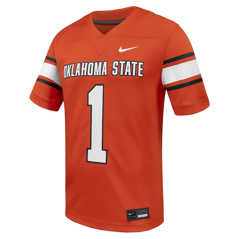 Men's Nike #1 Oklahoma State Cowboys Untouchable Replica Game Jersey