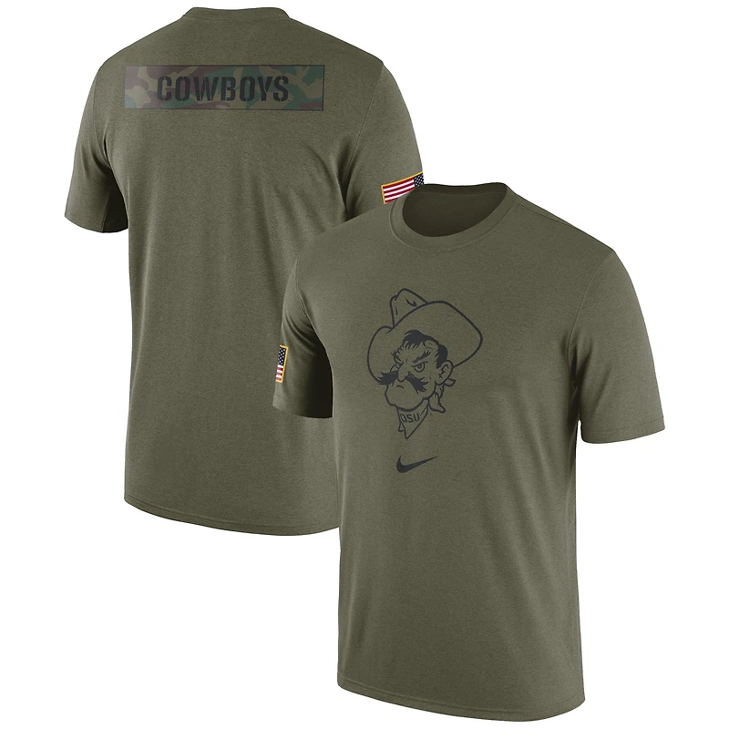Men's Nike Olive Oklahoma State Cowboys Military Pack T-Shirt