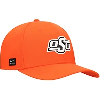 Casquette Nike Orange Oklahoma State Cowboys 2024 Sideline Rise Swoosh Flex pour homme