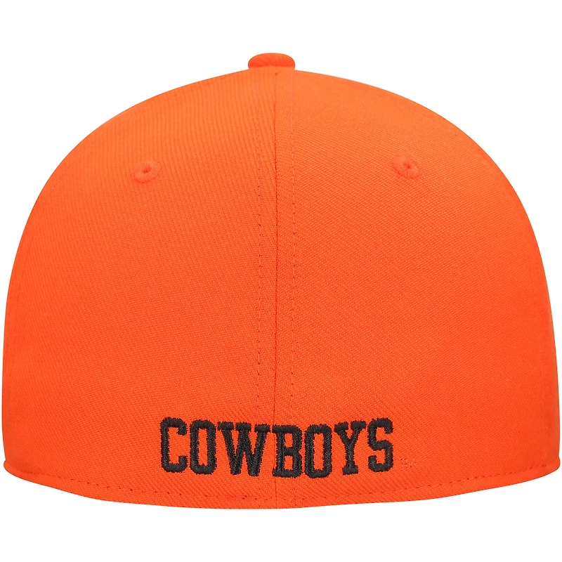Casquette Nike Orange Oklahoma State Cowboys 2024 Sideline Rise Swoosh Flex pour homme