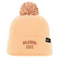 Men's Nike Orange Oklahoma State Cowboys Tonal Peak Cuffed Knit Hat with Pom