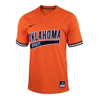 Men's Nike Orange Oklahoma State Cowboys Two-Button Replica Baseball Jersey