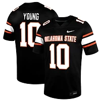 Men's Nike Wyatt Young Black Oklahoma State Cowboys Alternate Game Jersey