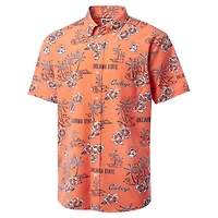 Chemise boutonnée classique Reyn Spooner orange pour hommes des Oklahoma State Cowboys