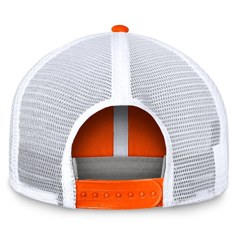 Casquette réglable pour hommes Top of the World orange/blanc Oklahoma State Cowboys Free Kick Trucker