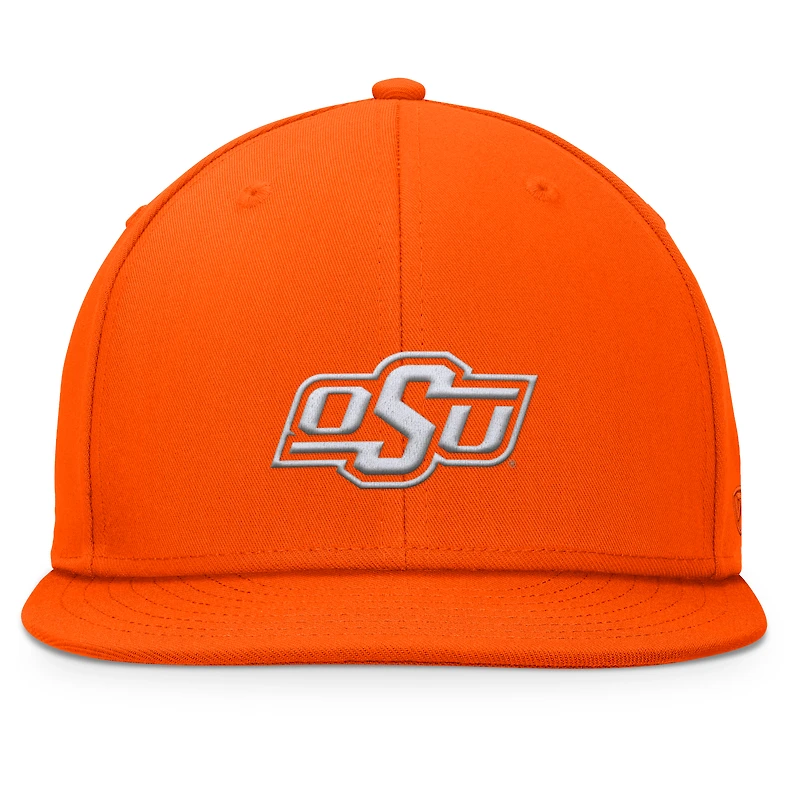 Men's Top of the World Orange Oklahoma State Cowboys Fundamental Snapback Hat