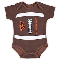 Body marron pour nouveau-né et nourrisson des Cowboys de l'Oklahoma State Catch Me Football
