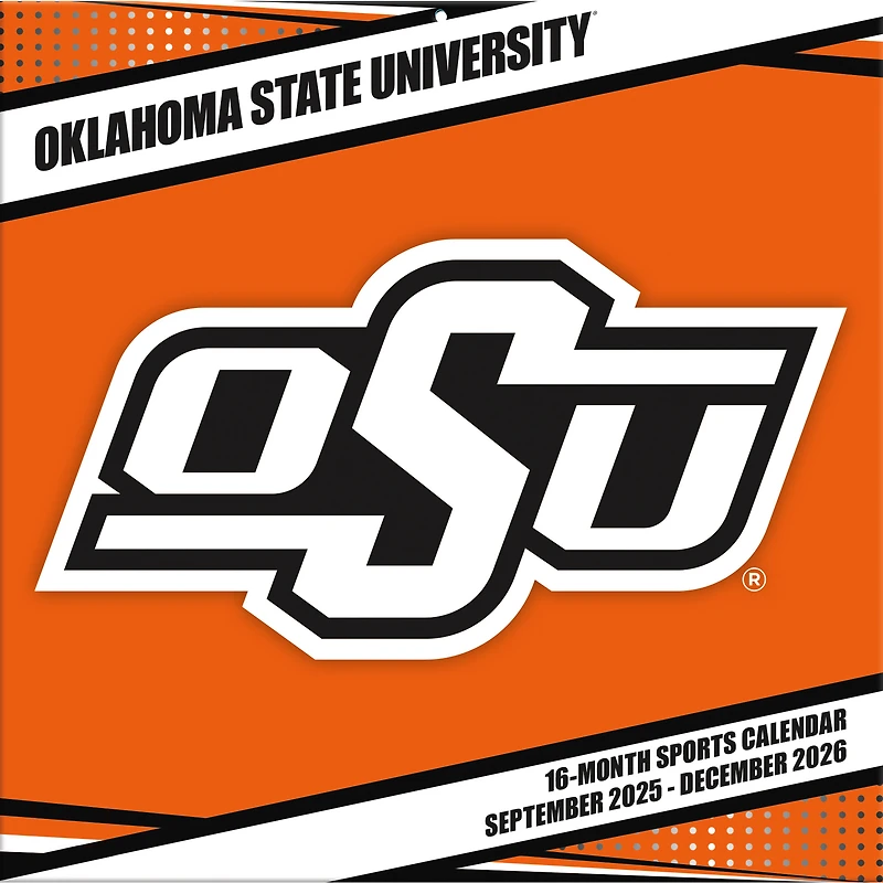 Oklahoma State Cowboys 12” x 12” 2026 Team Wall Calendar
