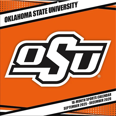 Oklahoma State Cowboys 12” x 12” 2026 Team Wall Calendar
