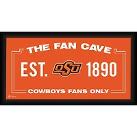 Oklahoma State Cowboys Framed 10" x 20" Fan Cave Collage