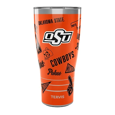 Gobelet Tervis Oklahoma State Cowboys de 30 oz avec couvercle coulissant