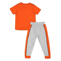 Toddler Colosseum Orange/Heather Gray Oklahoma State Cowboys Ka-Boot-It Jersey & Pants Set