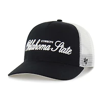 Unisex '47 Black Oklahoma State Cowboys Contemporary Basics Foundation Trucker Hitch Adjustable Hat