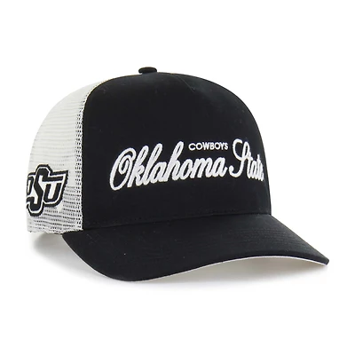 Unisex '47 Black Oklahoma State Cowboys Contemporary Basics Foundation Trucker Hitch Adjustable Hat