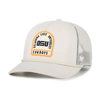 Casquette de camionneur unisexe ajustable « 47 Cream » des Cowboys de l'État de l'Oklahoma, motif pierre tombale Core & Inline