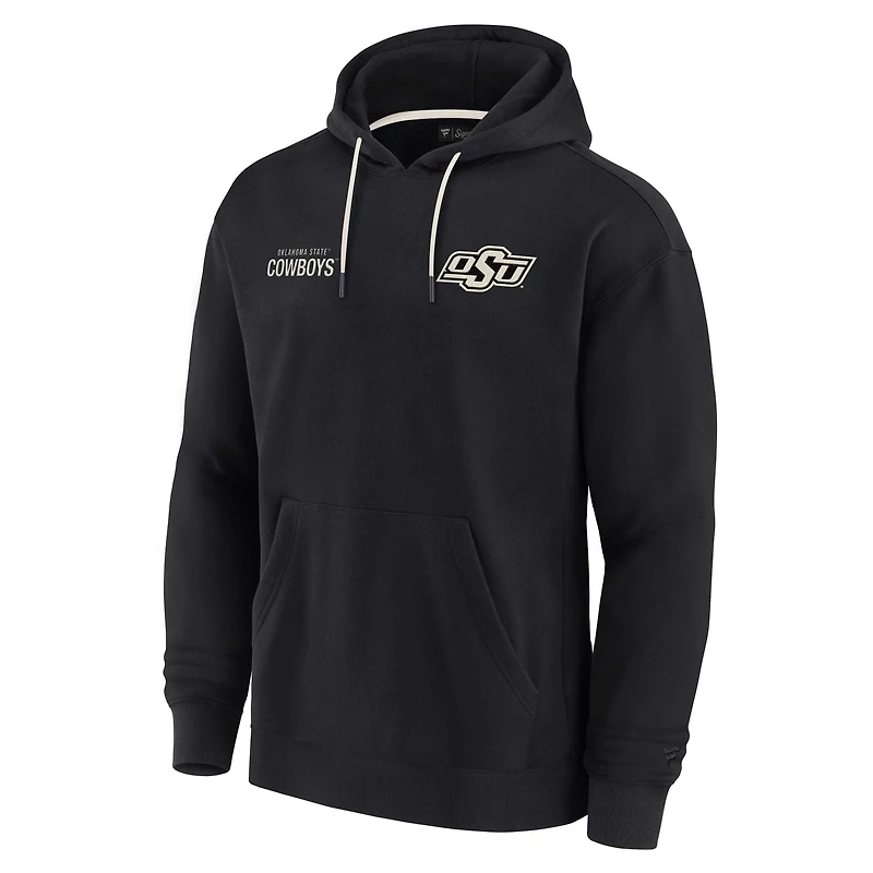 Unisex Fanatics Black Oklahoma State Cowboys Elements Super Soft Fleece Pullover Hoodie
