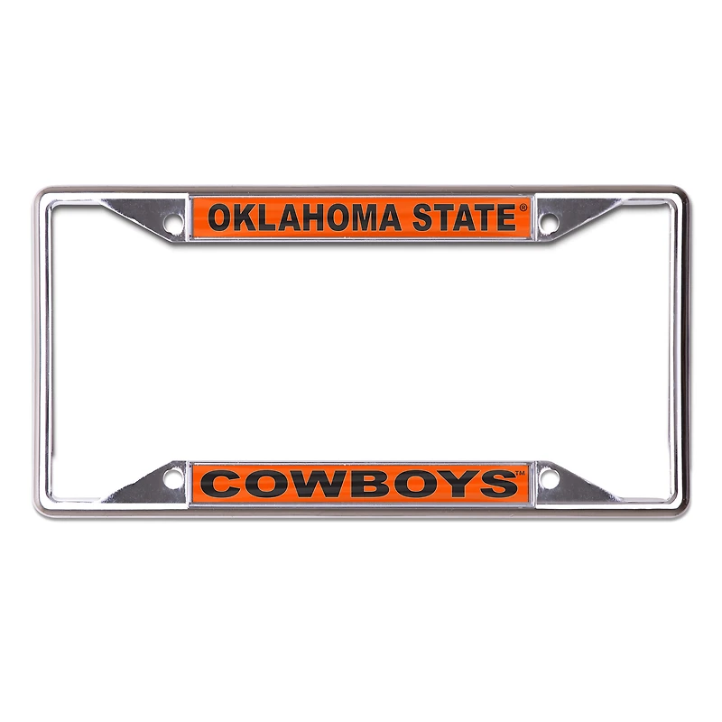 Cadre de plaque d'immatriculation en métal imprimé WinCraft Oklahoma State Cowboys