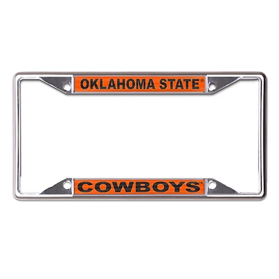 Cadre de plaque d'immatriculation en métal imprimé WinCraft Oklahoma State Cowboys