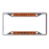 Cadre de plaque d'immatriculation en métal imprimé WinCraft Oklahoma State Cowboys