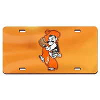 WinCraft Orange Oklahoma State Cowboys Baseball Pete Wind Up Plaque d'immatriculation en acrylique découpée au laser