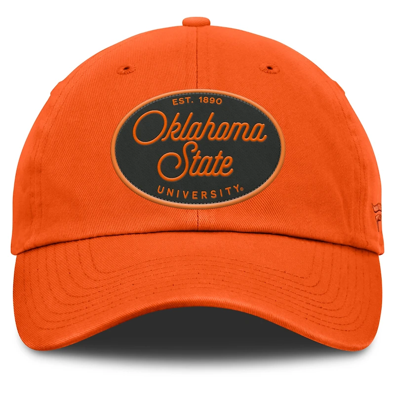 Casquette ajustable orange fanatiques des Cowboys de l'État de l'Oklahoma pour femmes