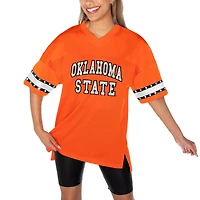 Women's Gameday Couture Orange Oklahoma State Cowboys Until Kickoff Rhinestone Fashion T-Shirt