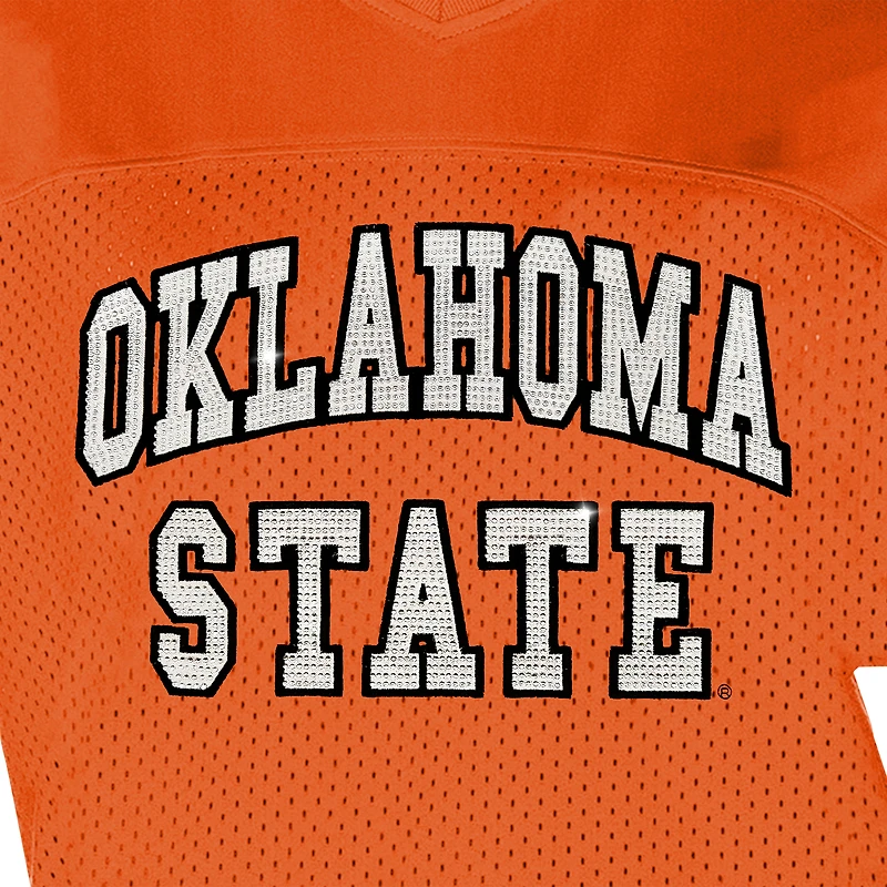 Women's Gameday Couture Orange Oklahoma State Cowboys Until Kickoff Rhinestone Fashion T-Shirt