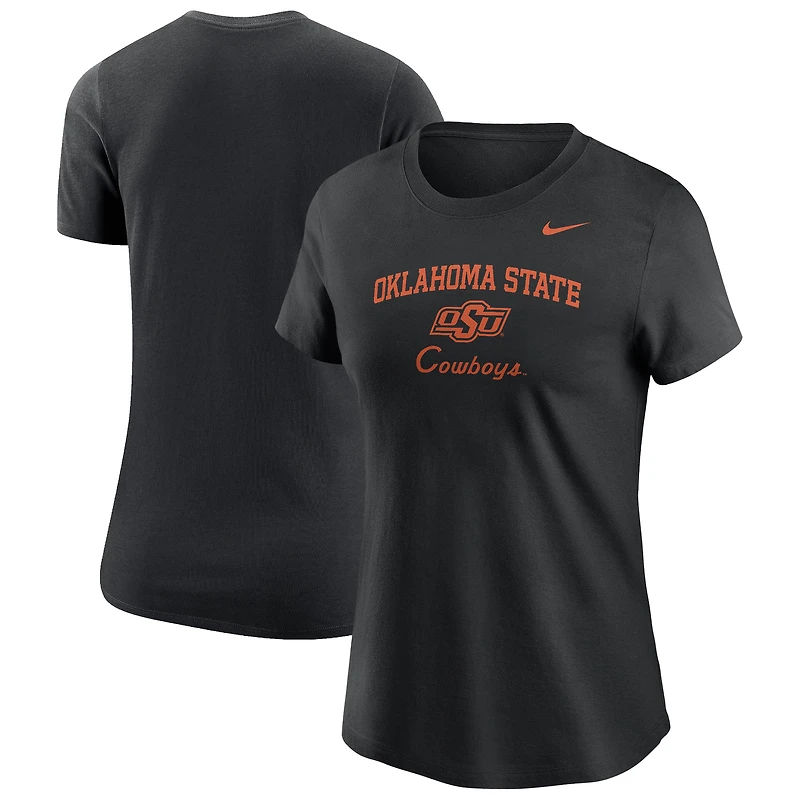 Women's Nike Black Oklahoma State Cowboys Primary T-Shirt