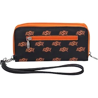 Portefeuille zippé à poignet Oklahoma State Cowboys pour femme