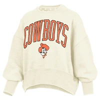 Sweat-shirt ras du cou surdimensionné pour femme, coupe naturelle, style Cowboys de l'Oklahoma State