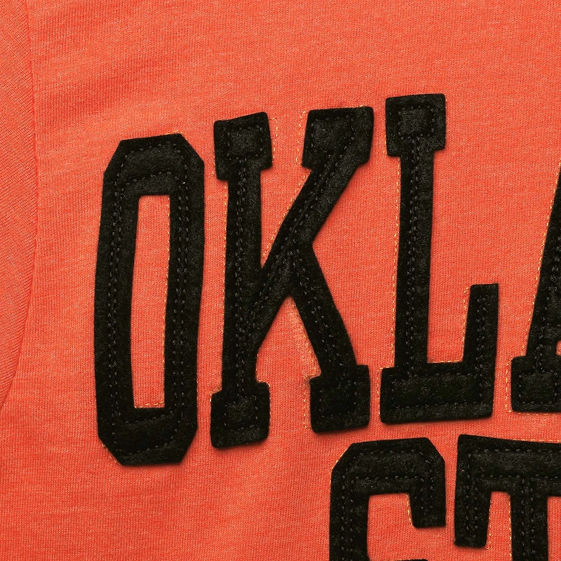 T-shirt à manches longues Pressbox Oklahoma State Cowboys orange pour femme