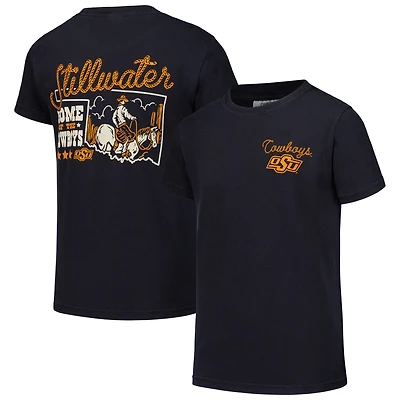 Youth Black Oklahoma State Cowboys Hyperlocal Comfort Colors T-Shirt