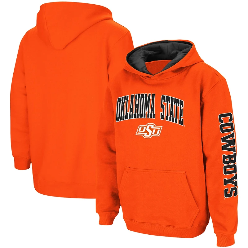 Sweat à capuche Youth Colosseum Orange Oklahoma State Cowboys 2-Hit Team