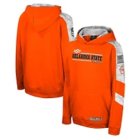 Youth Colosseum Orange Oklahoma State Cowboys OHT Military Appreciation Cyclone Digital Camo Pullover Hoodie
