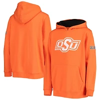 Youth Orange Oklahoma State Cowboys Big Logo Pullover Hoodie
