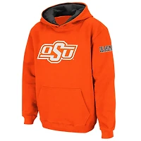 Sweat à capuche orange avec grand logo de l'équipe des Cowboys l'Oklahoma State pour jeunes Stadium Athletic