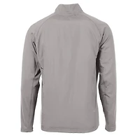 Men's Cutter & Buck Gray Old Dominion Monarchs Adapt Eco Knit Hybrid Recycled Big Tall Full-Zip Jacket