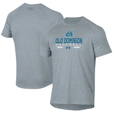 Men's Under Armour  Gray Old Dominion Monarchs Football Tech T-Shirt