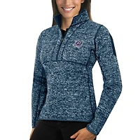 Pull demi-zippé pour femme, bleu marine, Old Dominion Monarchs Fortune, Antigua